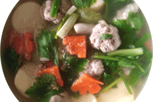 thai style tofu soup