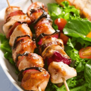 chicken skewers souvlaki