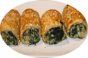 spinach pies rolls